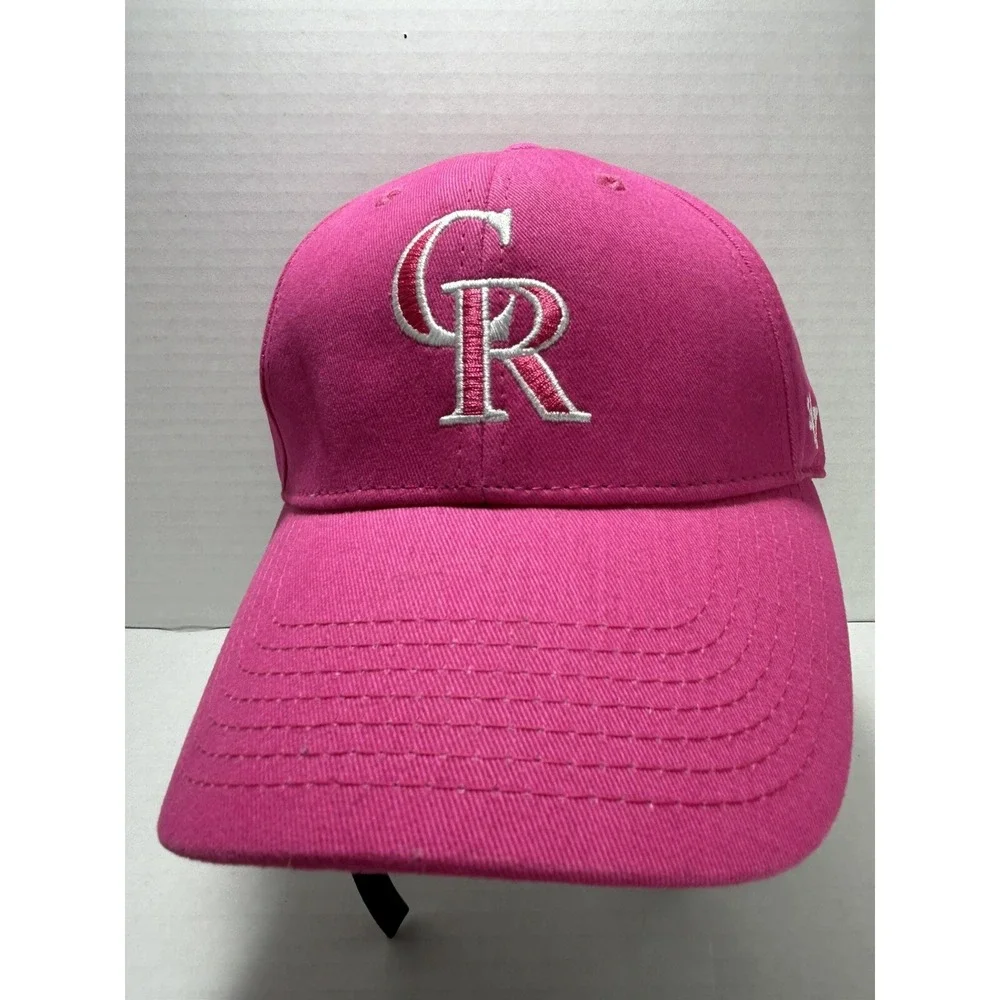 47 Brand Colorado Rockies MLB‎ Baseball Pink Hat Cap Youth
